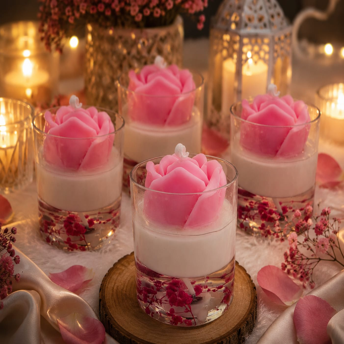 Tulip candle