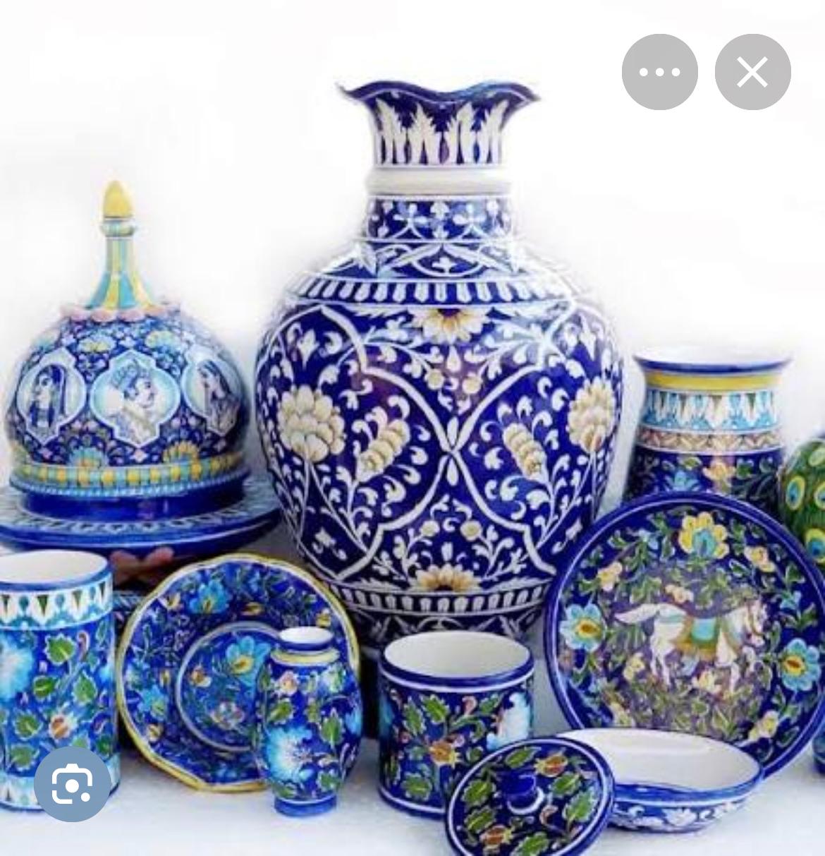 Jaipur blue pottery 
