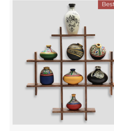 Terracotta pots wall pieces 